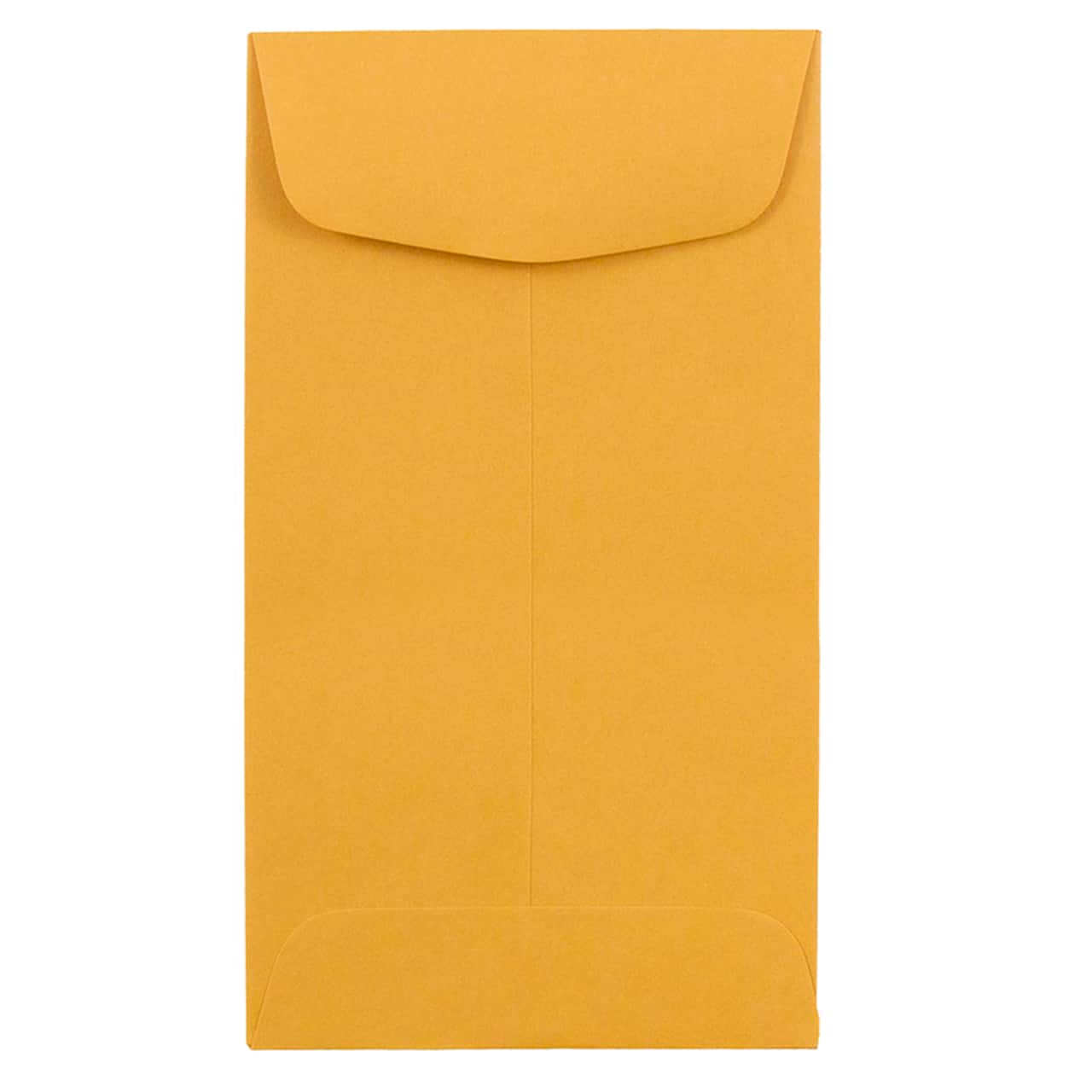 JAM Paper 3.375" x 6" Brown Kraft Recycled Coin Business Envelopes, 100ct.